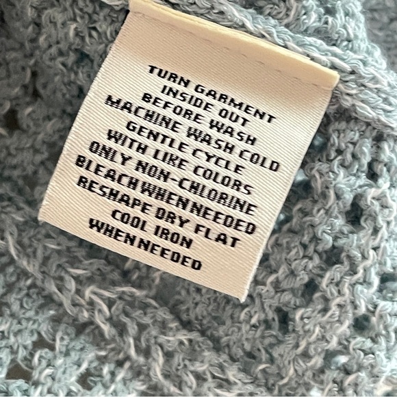 NWT C&C CALIFORNIA Mint Green Open Knit Sleeveless Swing Style Sweater Top - Picture 9 of 10